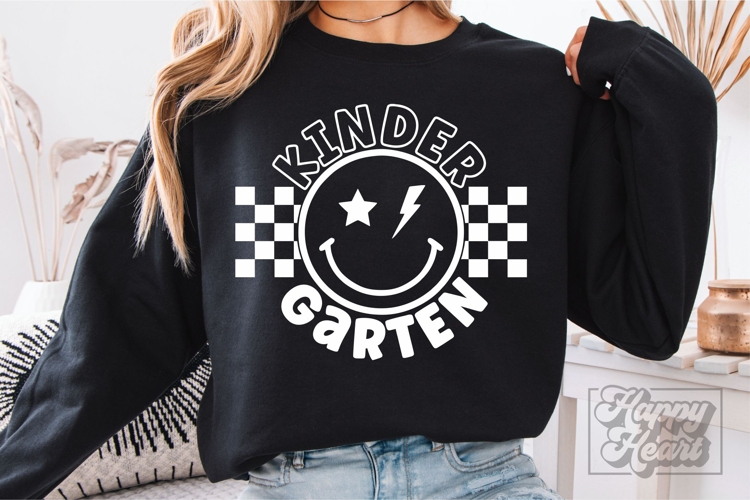 Kindergarten SVG PNG - Back To School - Retro Hello Kinder