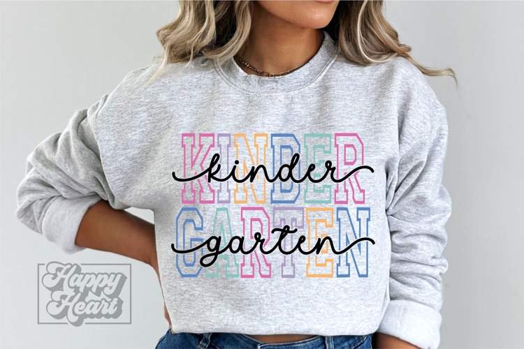 Kindergarten Vibes SVG - Back To School PNG - Hello Kinder