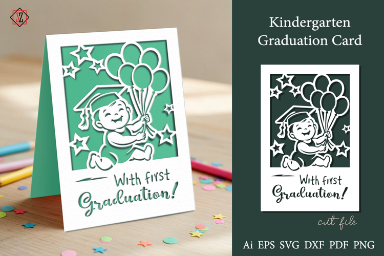 Kindergarten Graduation Card / Cut-Out File
