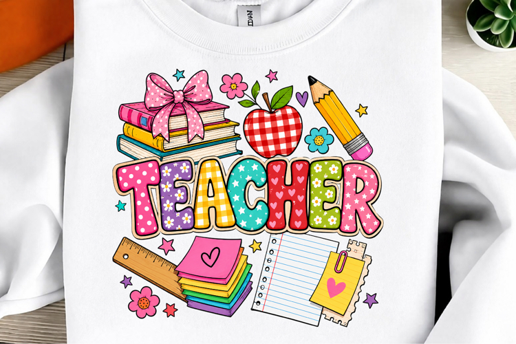 Kindergarten Teacher Back to School Png