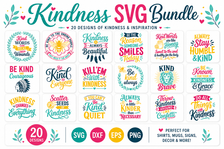 Kindness Designs SVG Bundle