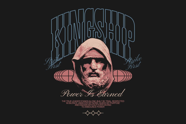 Kingship Urban Streetwear T-shirt Design