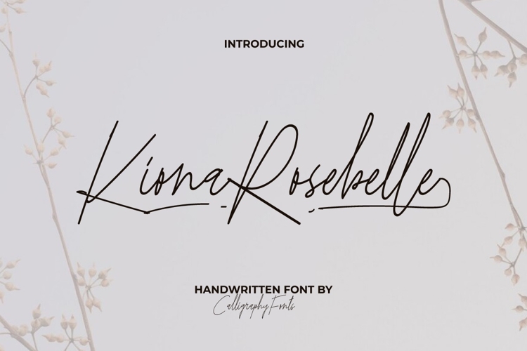 Kiona Rosebelle Font