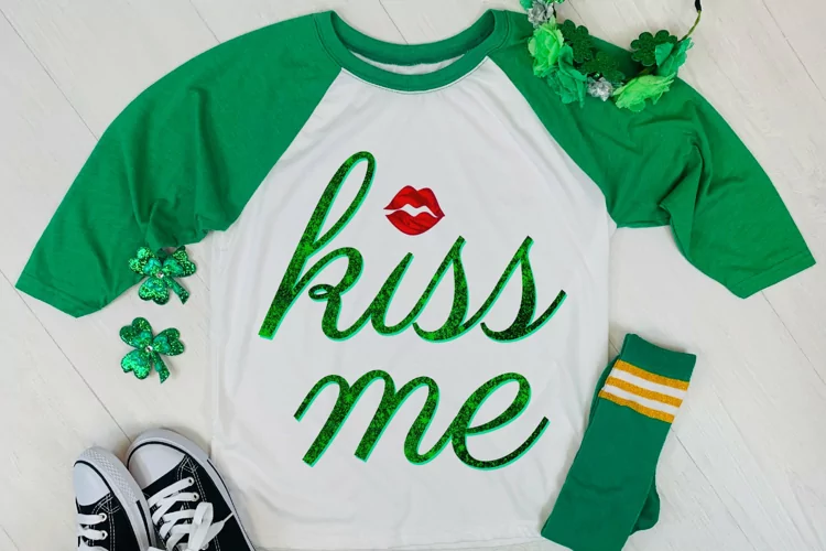 St. Patrick's Day Kiss Me 300 DPI Sublimation PNG Print File