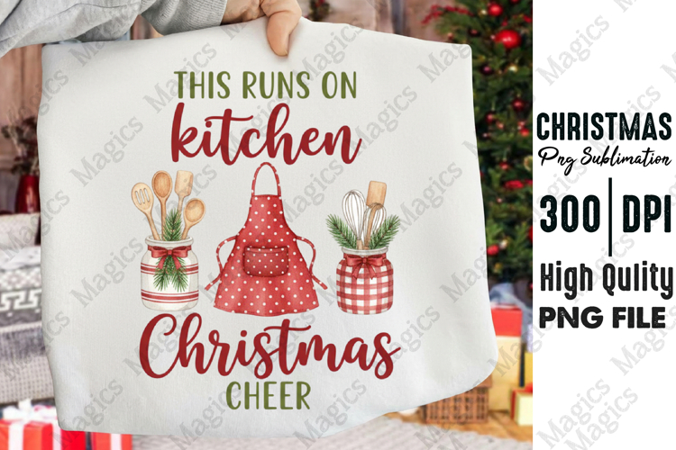 Kitchen Christmas Cheer Quote PNG