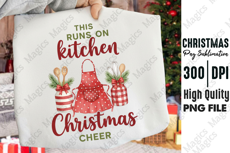 Kitchen Christmas Cheer Quote PNG