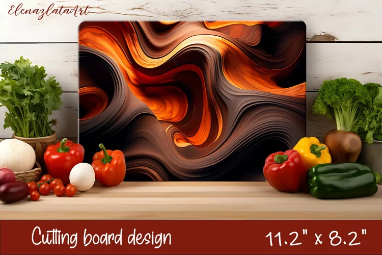 3d wooden cutting board Sublimation | Kitchen cutting board