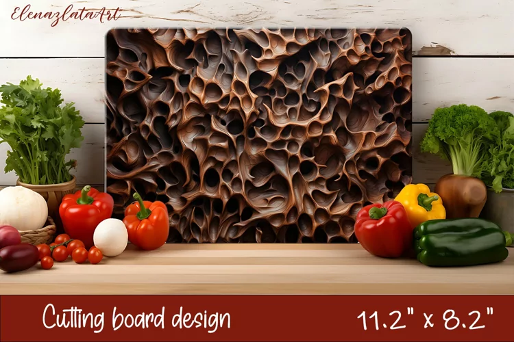 3d wooden cutting board Sublimation | Kitchen cutting board