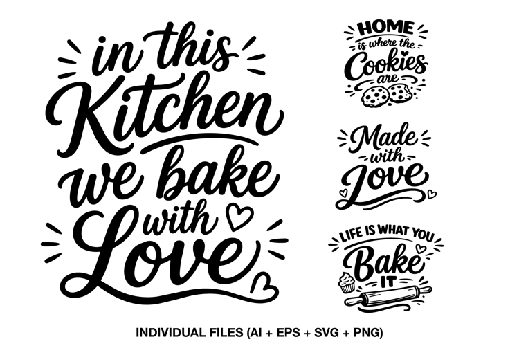 Kitchen Decor SVG Quotes for Farmhouse Signs