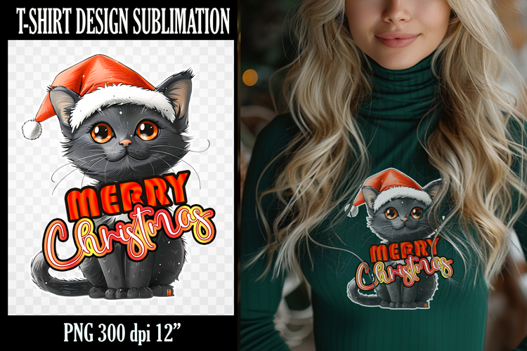Christmas t-shirt Sublimation PNG | Cushion Design