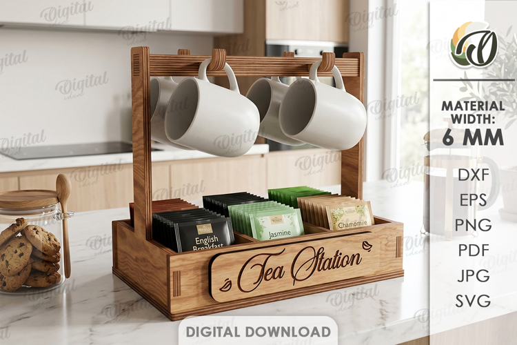Kitchen Organizer Laser cut. Kitchen Decor SVG