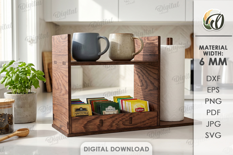Kitchen Organizer Laser cut. Kitchen Decor SVG