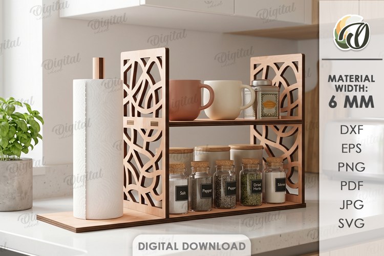 Kitchen Organizer Laser cut. Kitchen Decor SVG