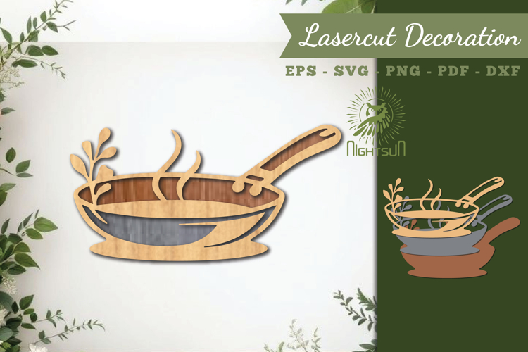 Kitchen Kettle Lasercut Decoration SVG