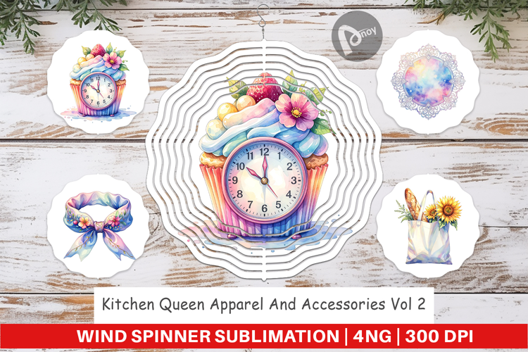 Whimsical Apron & Chef Hat Wind Spinner