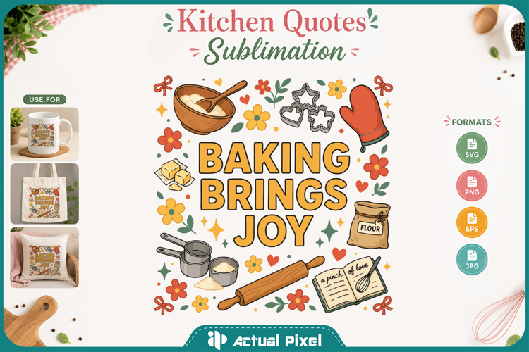 Kitchen Quotes Sublimation Design SVG