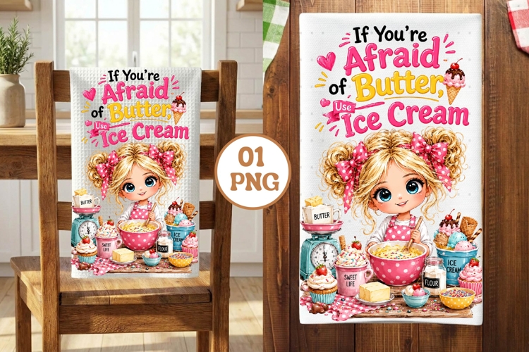 Kitchen Towel Sublimation Watercolour Baking Sublimation