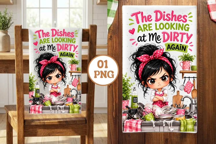Kitchen Towel Sublimation Watercolour Baking Sublimation