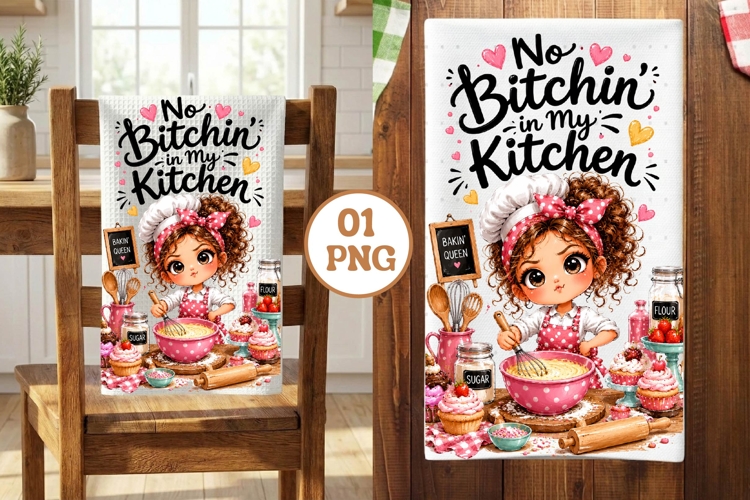 Kitchen Towel Sublimation Watercolour Baking Sublimation