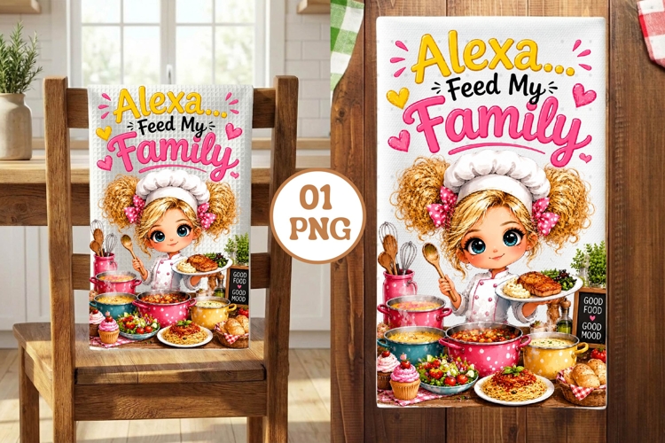 Kitchen Towel Sublimation Watercolour Baking Sublimation