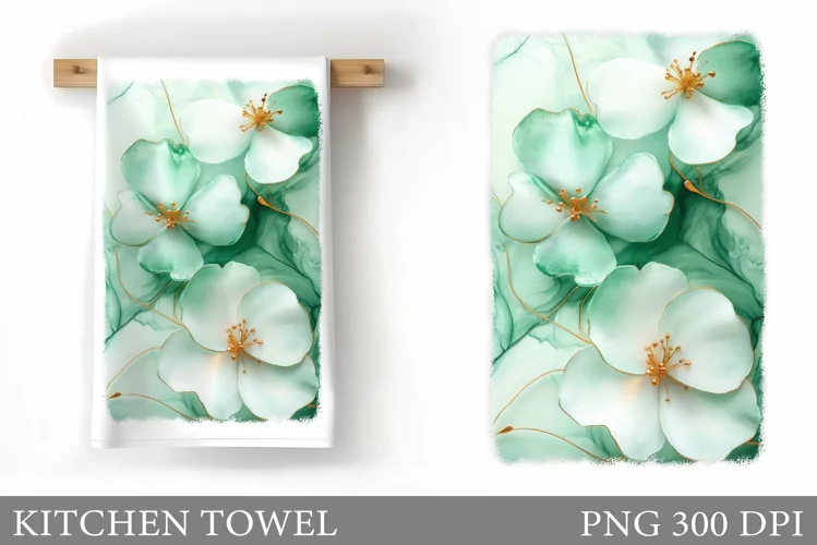 Flowers Kitchen Towel. Flowers Kitchen Towel Design