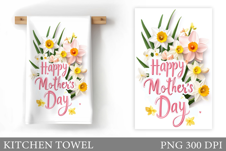 Mother's Day Kitchen Towel. Mother's Day Sublimation