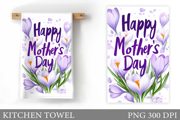 Mother's Day Kitchen Towel. Mother's Day Sublimation