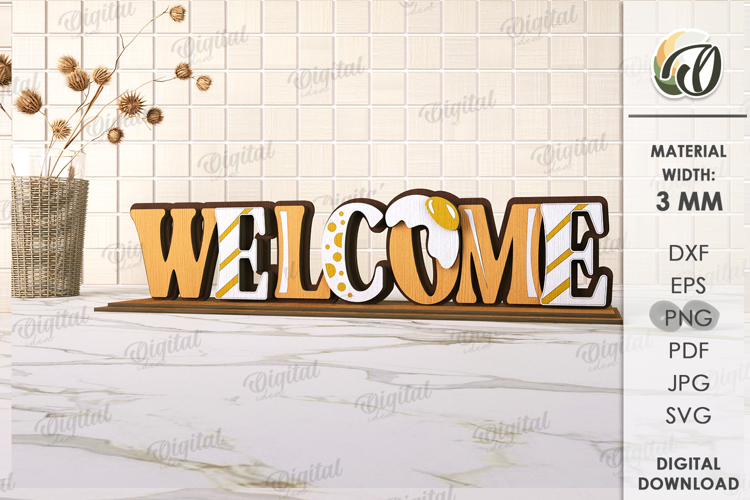 Kitchen Word Stand Laser Cut. Kitchen SVG