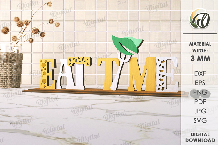 Kitchen Word Stand Laser Cut. Kitchen SVG