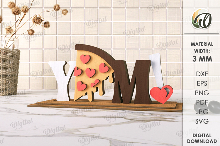 Kitchen Word Stand Laser Cut. Kitchen SVG