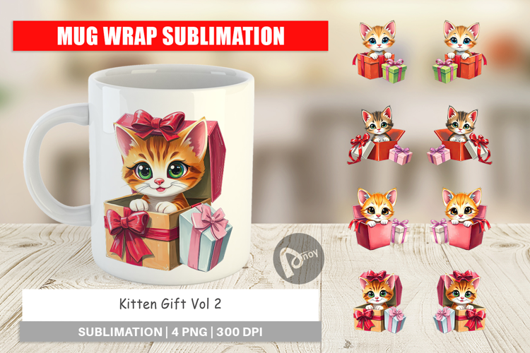 Mug Wrap Kitten Gift
