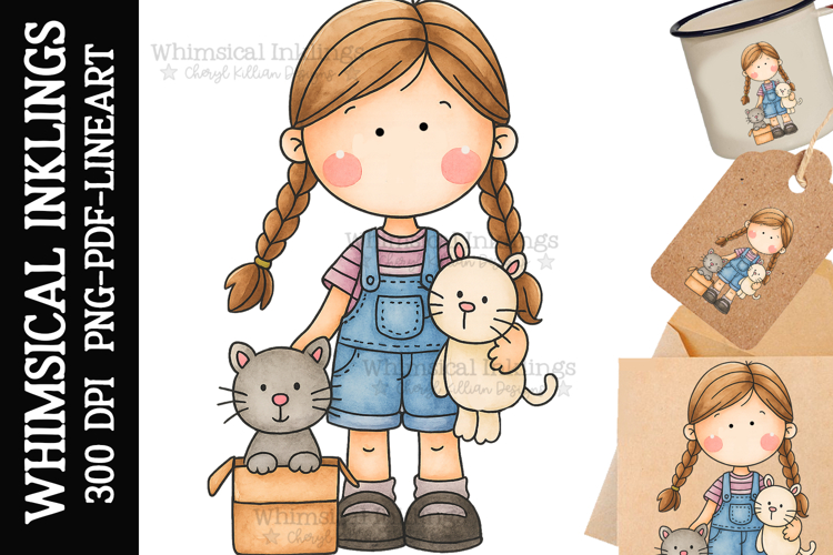 Kitty Katie Sublimation Clipart