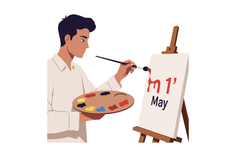 Painter Clipart Image 3