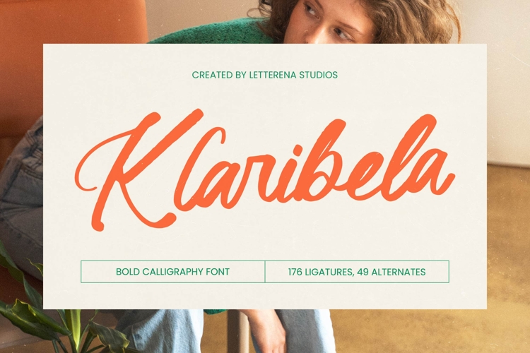 Klaribela - Bold Calligraphy Font