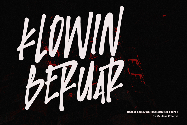 Klowin Beruar Bold Energetic Brush Font