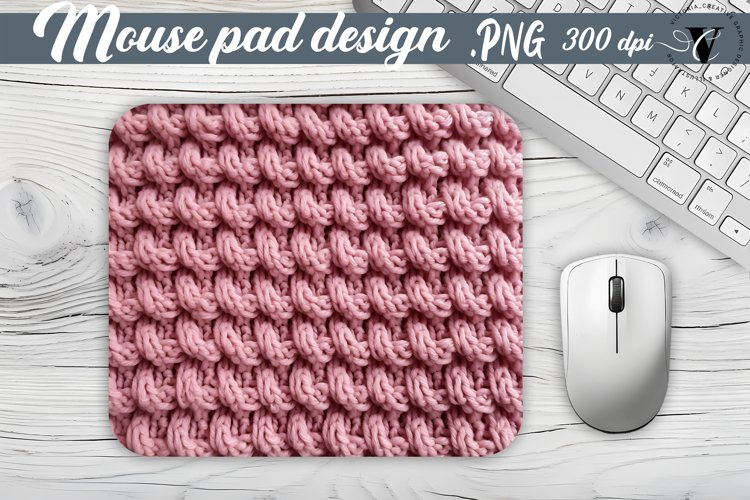 Knitted texture Mouse Pad | Mousepad sublimation example image 1