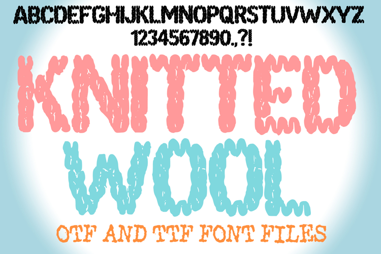 Knitting style font Image 6