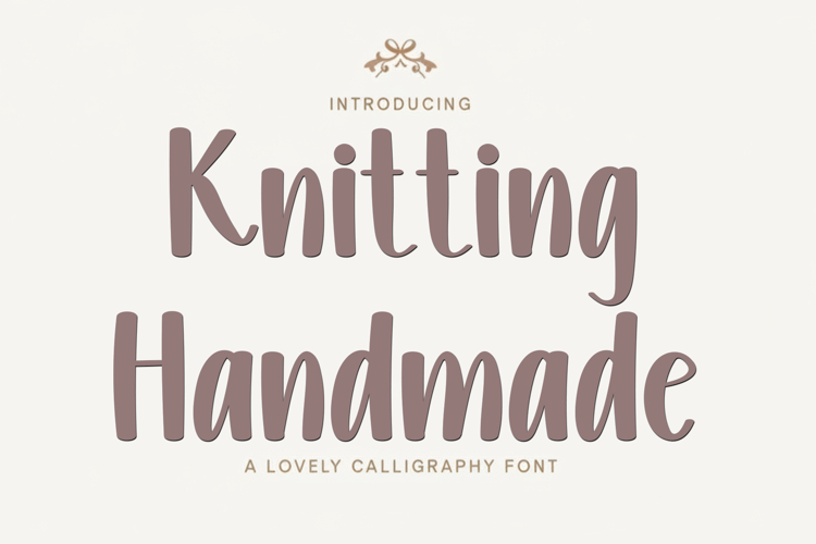 Knitting style font Image 7