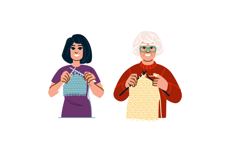 crochet knitting woman hobby