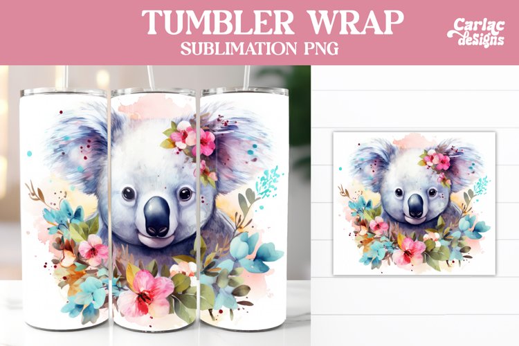 Koala Tumbler Sublimation Wrap