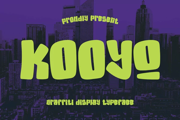 Kooyo Graffiti Display Typeface