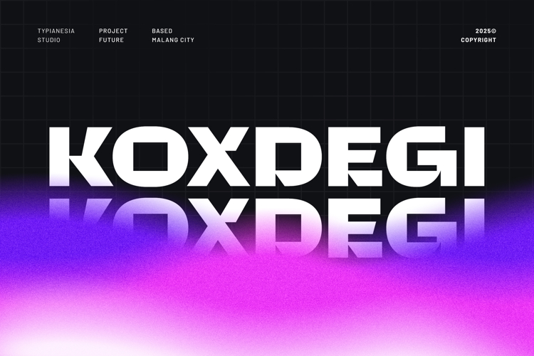 Koxdegi - Modern Futuristic Logo Font