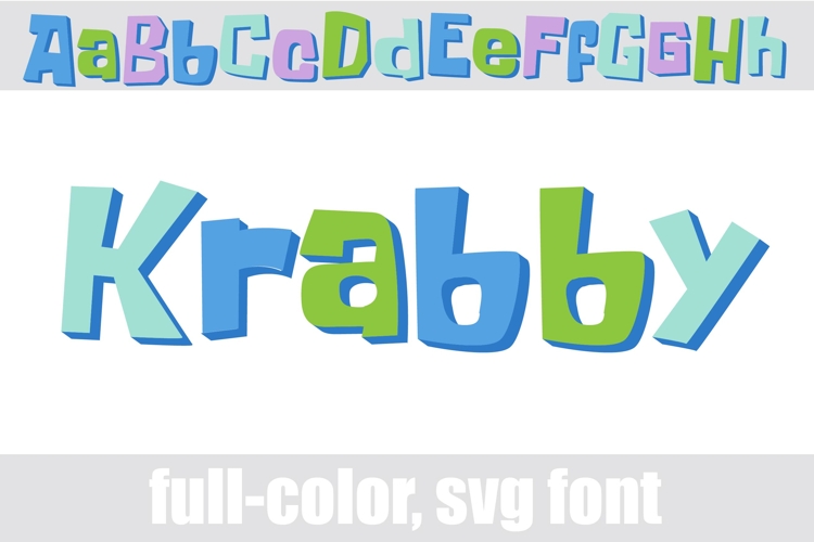 Krabby Color Font