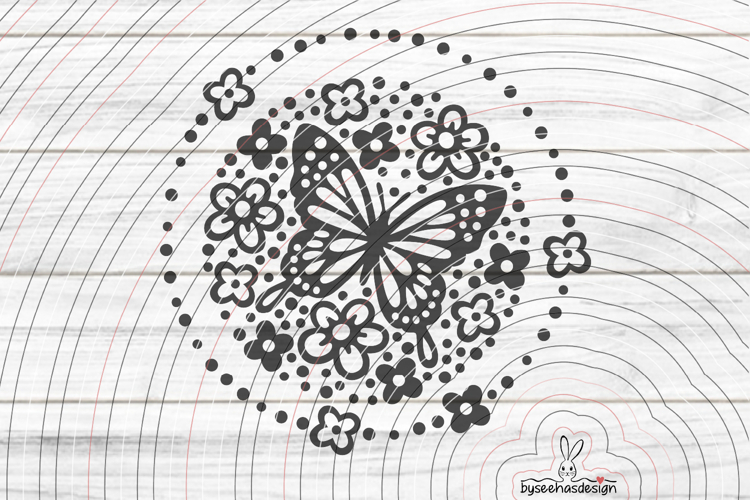 Butterfly Circle Svg Image 13