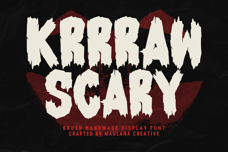 Krrraw Brush Handmade Display Font