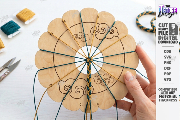Kumihimo Disc Laser Cut | Braiding Board | Craft | Jewelry