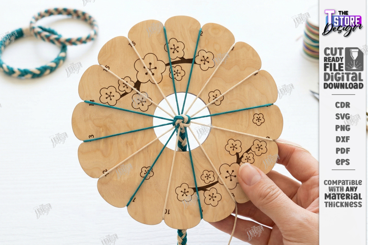 Kumihimo Disc Laser Cut | Braiding Board | Craft | Jewelry