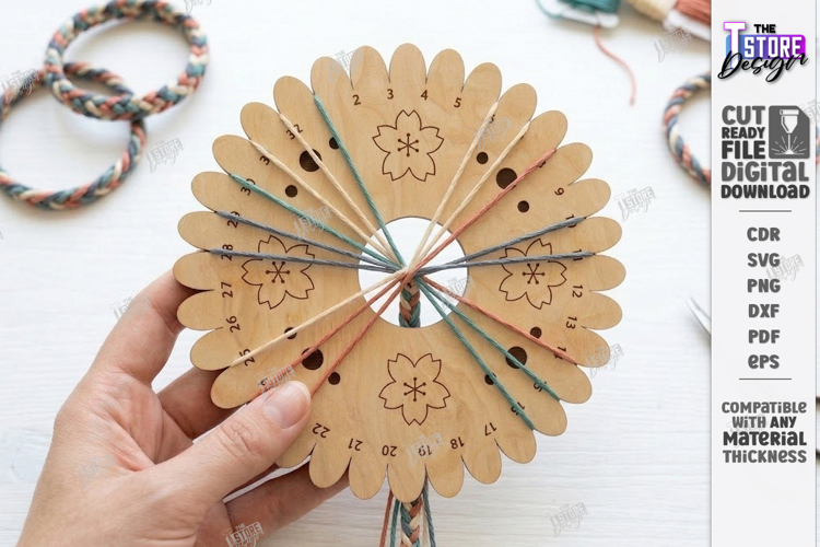 Kumihimo Disc Laser Cut | Braiding Board | Craft | Jewelry
