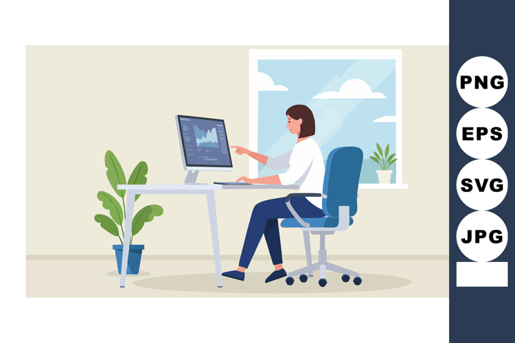 Woman Clipart Image 4