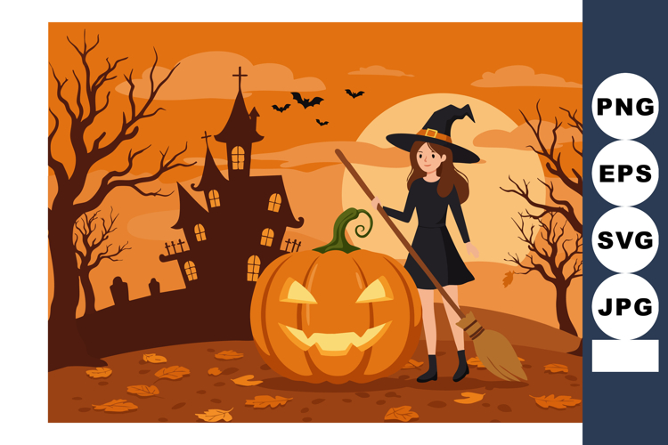 Witch Broom Clipart Image 14